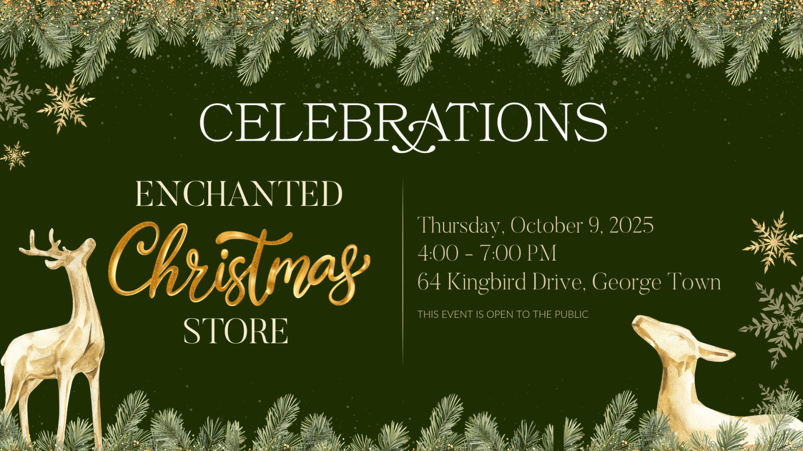 Unwrap the Magic: Celebrations' Enchanted Christmas Store Grand Opening October 9th!