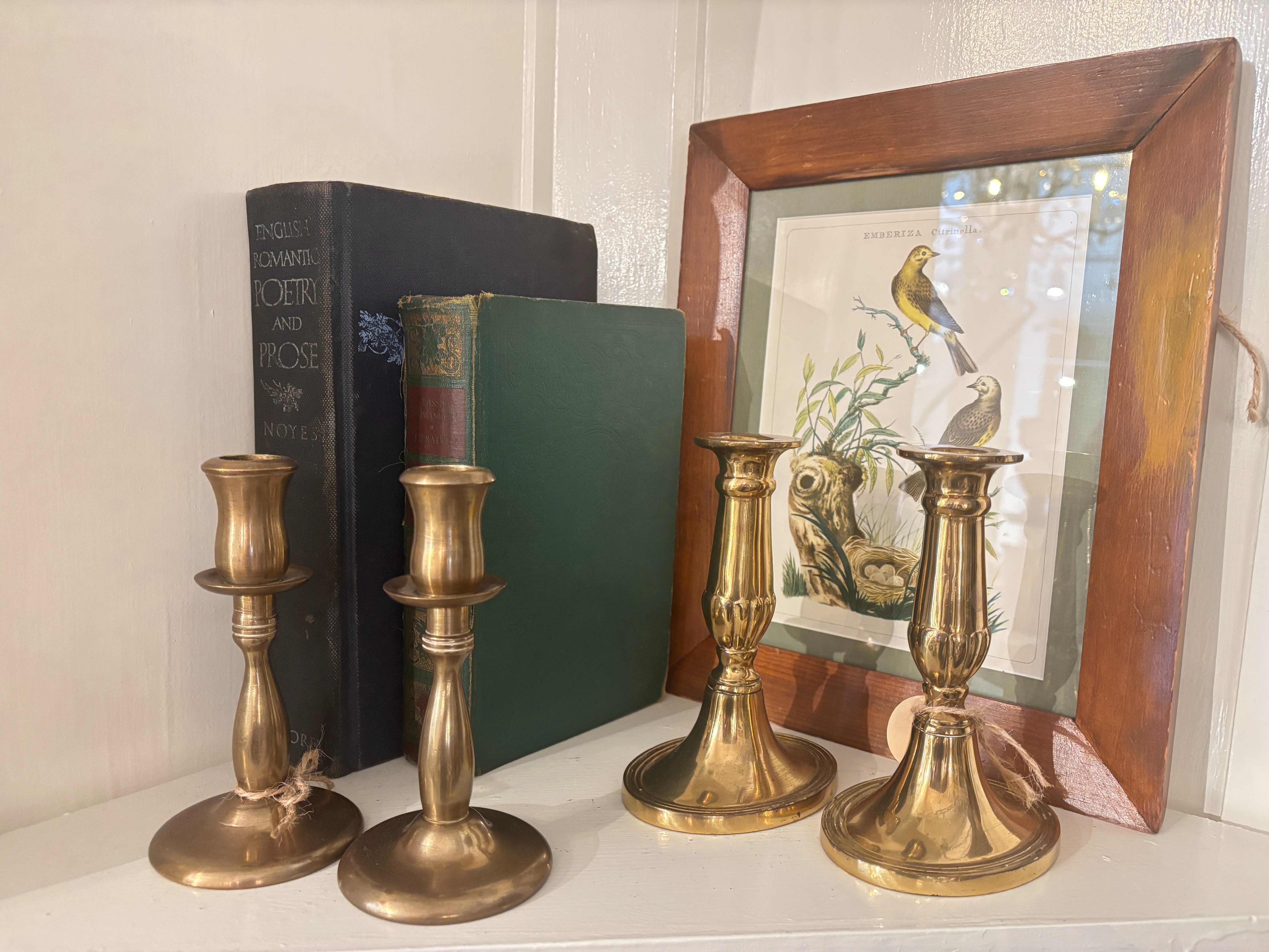 Vintage Brass Candle Holders