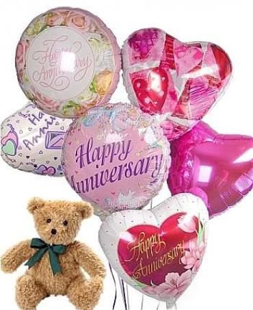 Balloon Bouquet with Plush