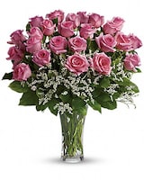 Make Me Blush - Dozen Long Stemmed Pink Roses