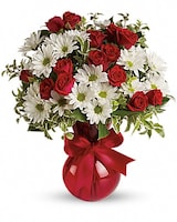 Red, White And You Bouquet by Teleflora