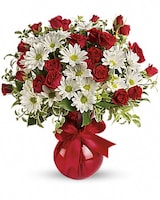 Red, White And You Bouquet by Teleflora