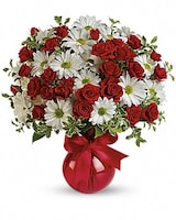 Red, White And You Bouquet by Teleflora