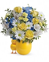 Teleflora's Sweet Peep Bouquet - Baby Blue