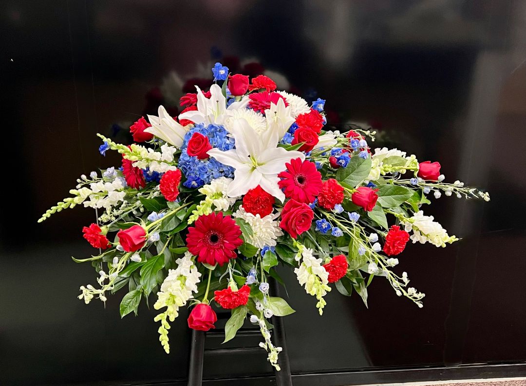 Distinguished Service Casket Spray