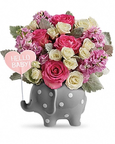 Teleflora's Hello Sweet Baby - Pink