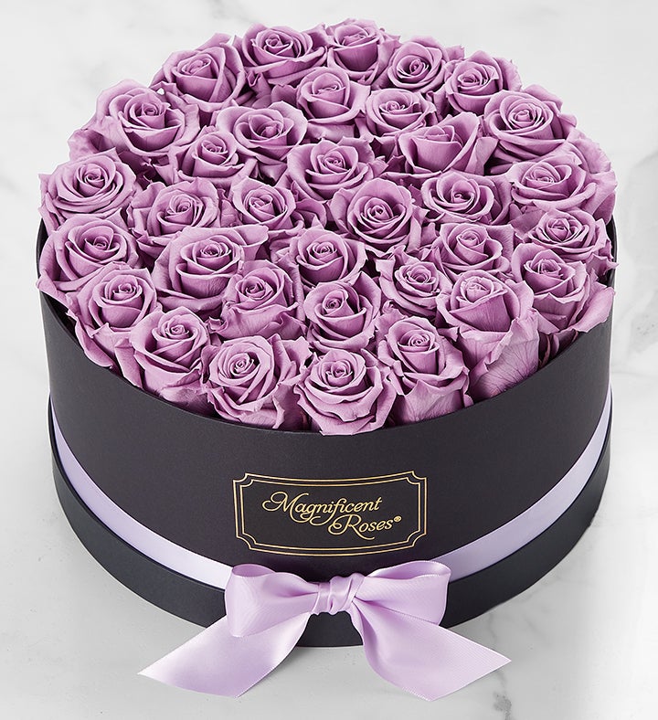 Magnificent Roses® Preserved Lavender Roses