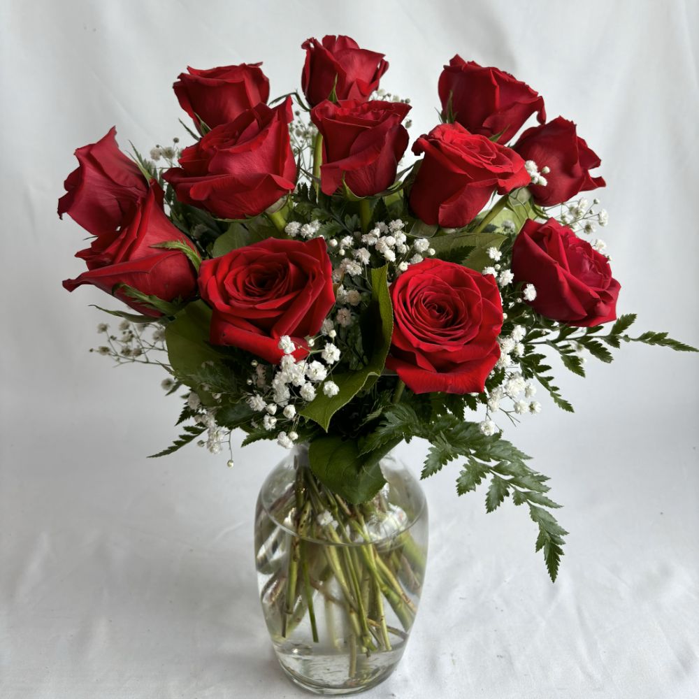 1 dozen rose vase