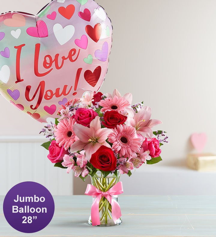 Fields of Europe® Romance with Jumbo Love Balloon