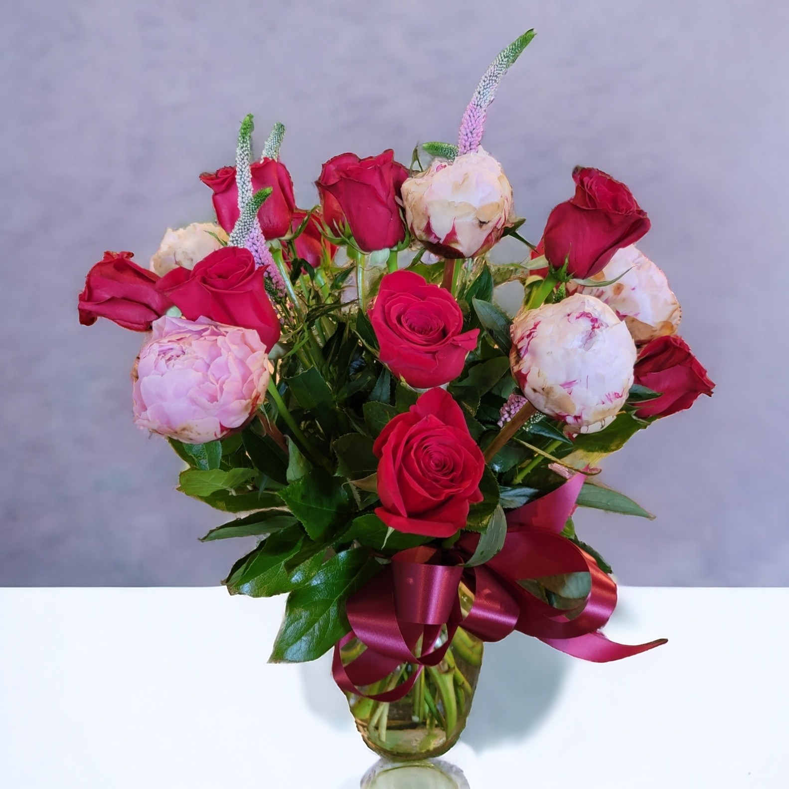 Peonies and Roses