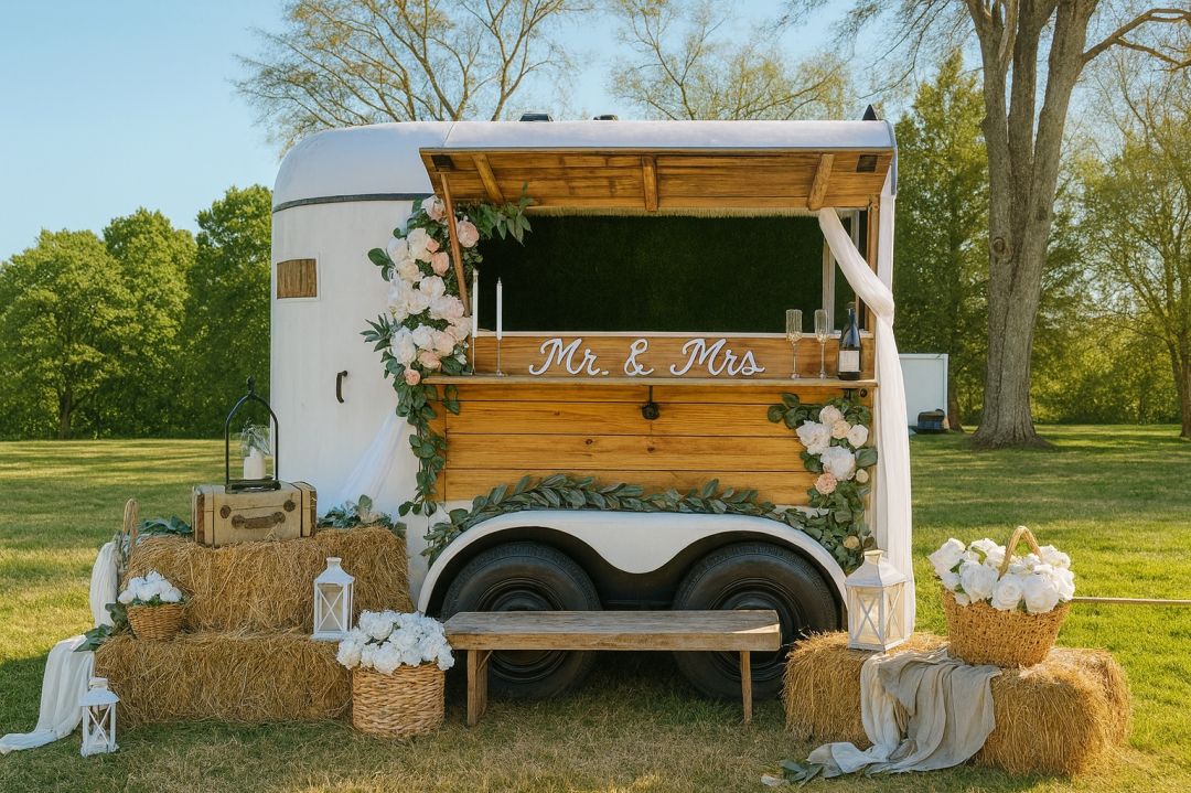 Flower Horse Trailer for Events
