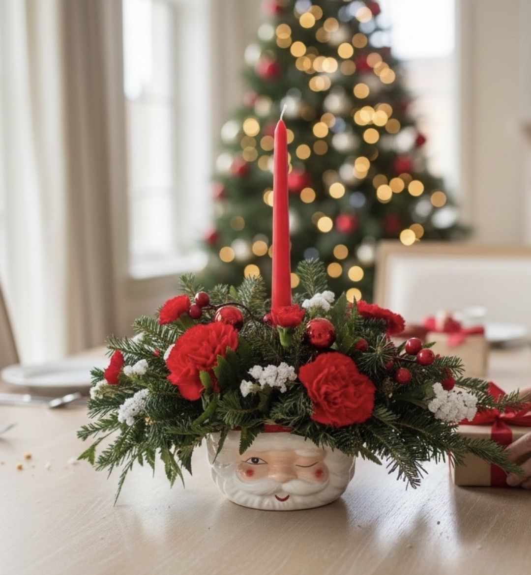 Santa Centerpiece 