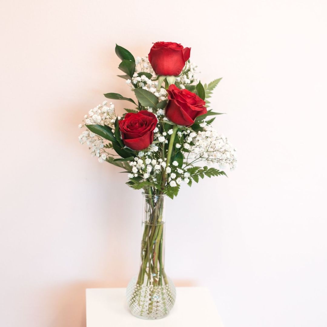 3 Rose Bud Vase 