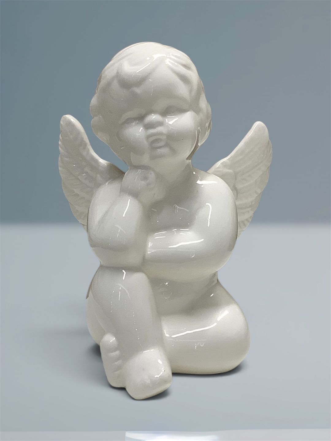 Sitting Cherub Figurine 