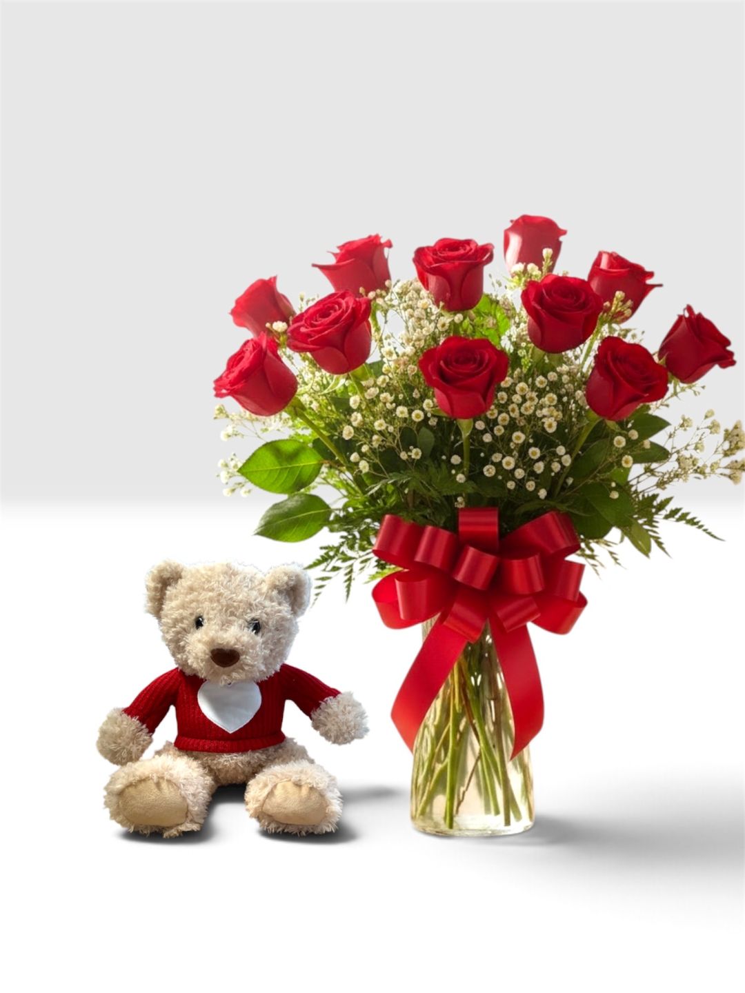 Love Cub with Roses