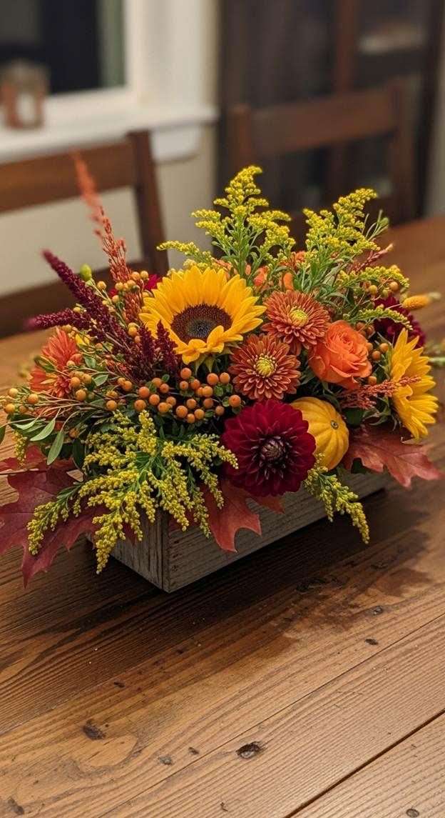 Colors behind Fall Floral Arrangements