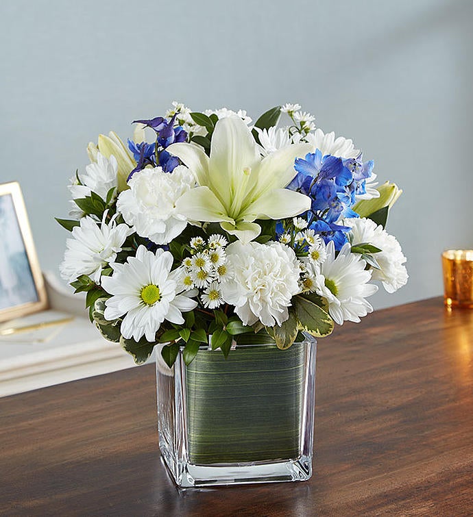 Soothing Sorrows Blue & White