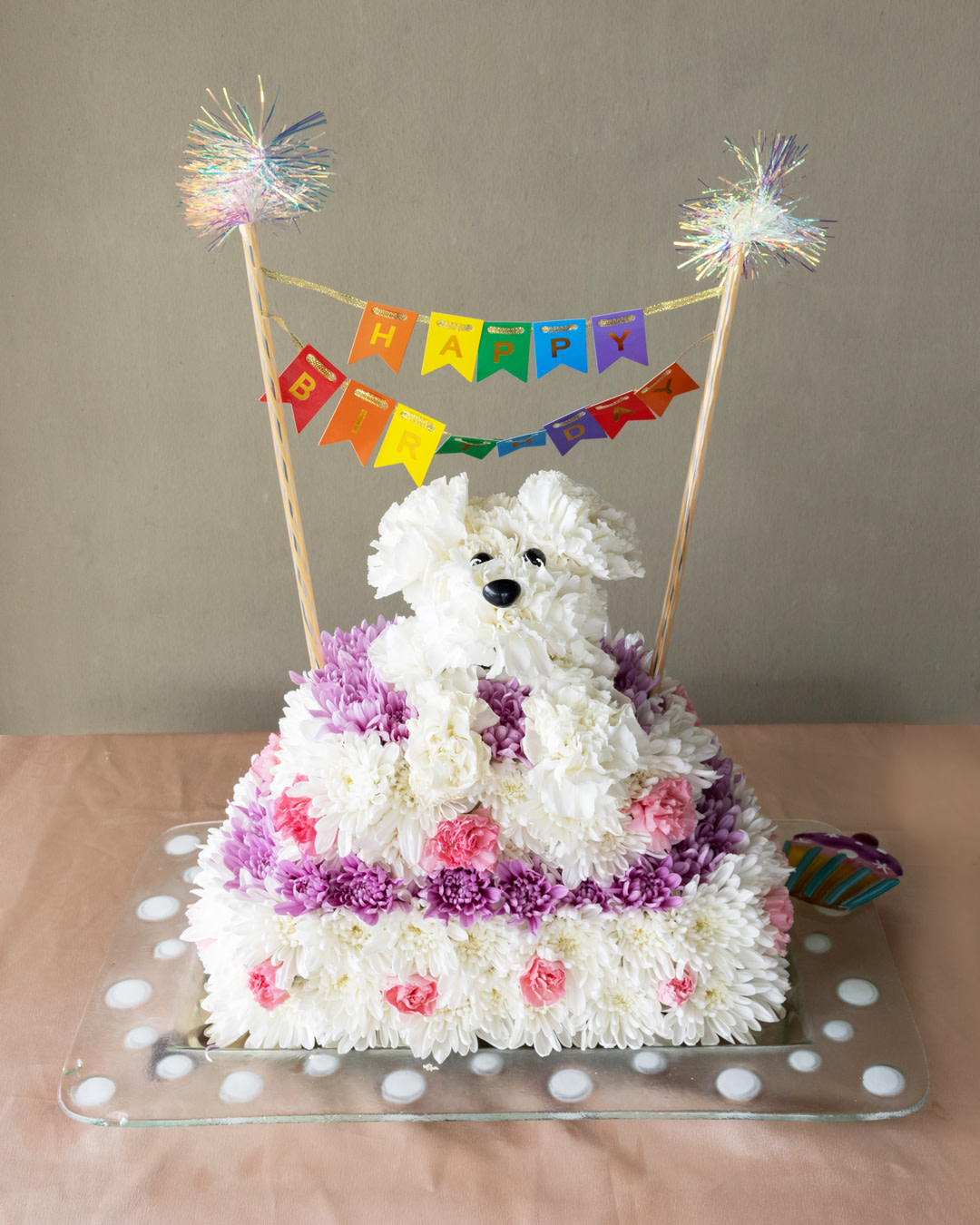 Blooming Birthday Pupcake Delight