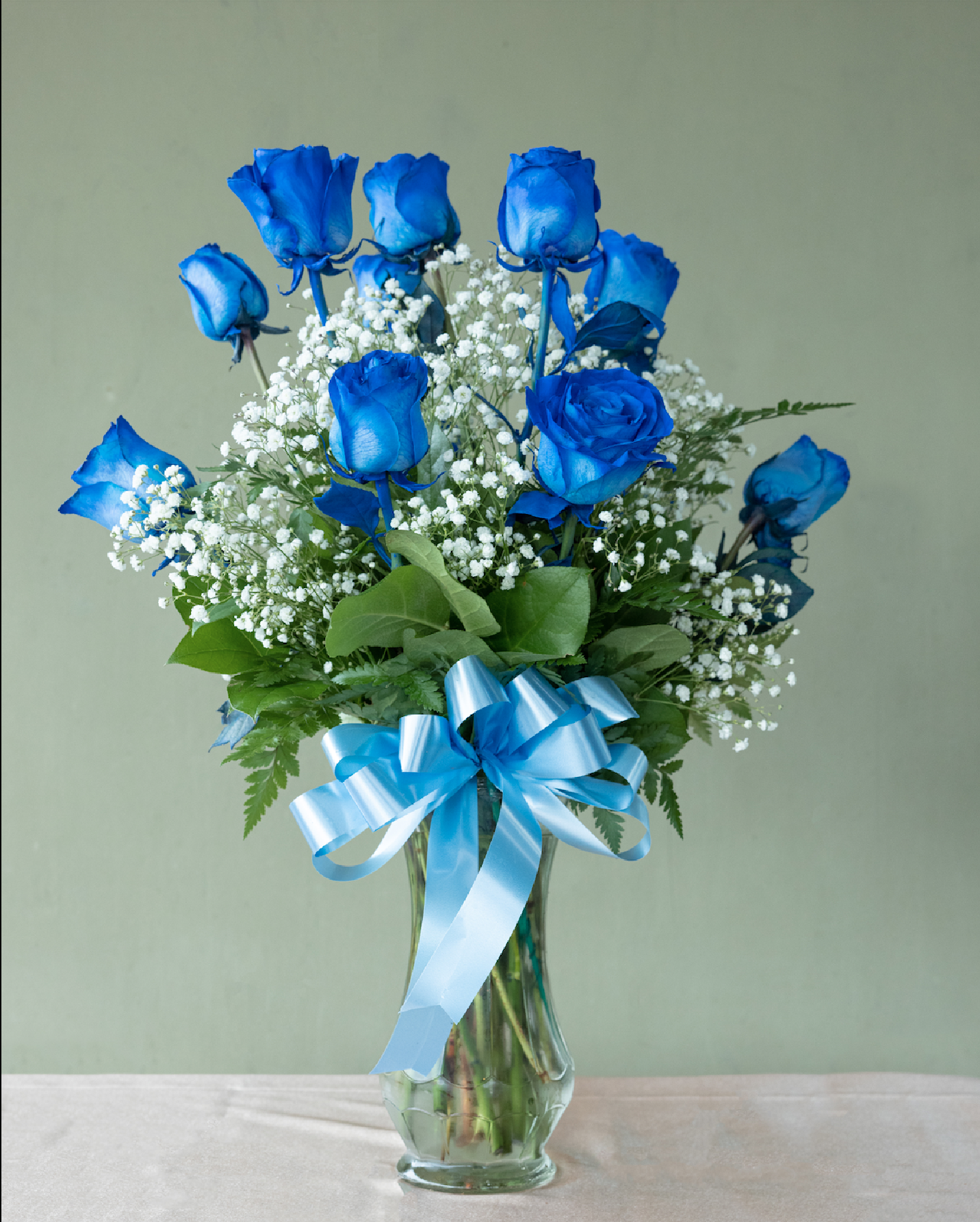Premium Long Stem Blue Roses
