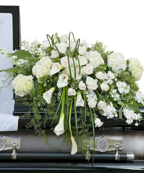 ELEGANT LOVE CASKET SPRAY