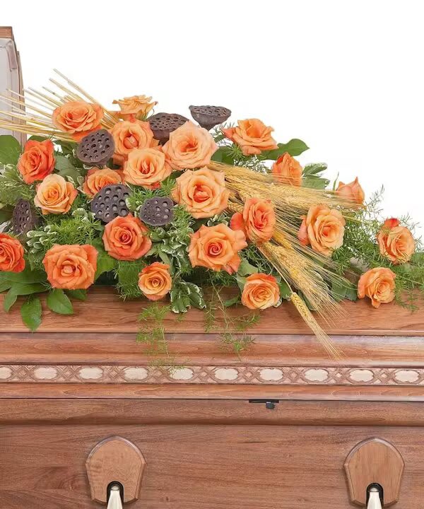 FALL SPLENDOR CASKET SPRAY