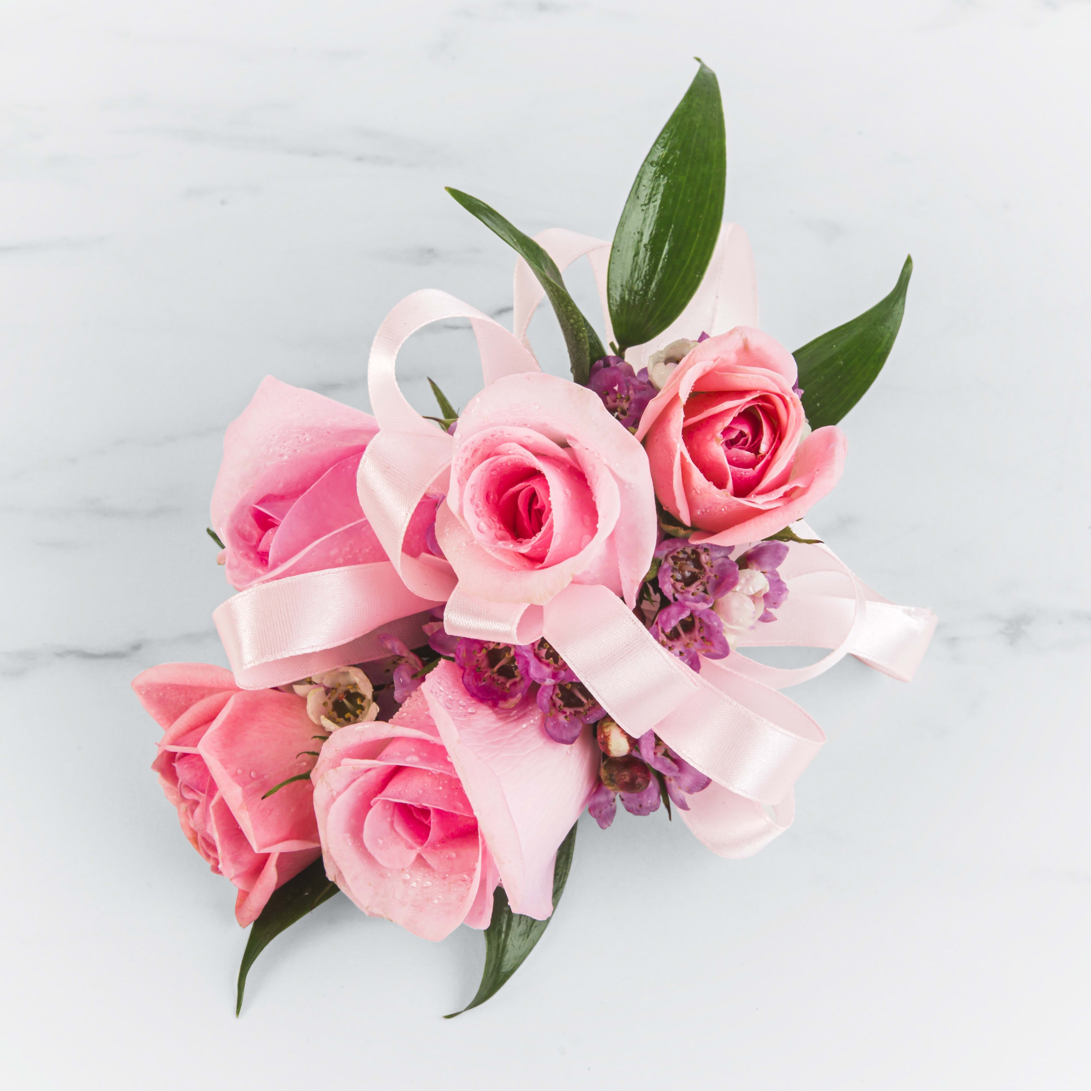 Pink Rose Corsage