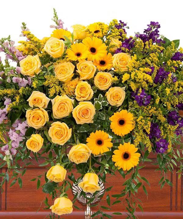 VIVID MEMORIES CASKET SPRAY