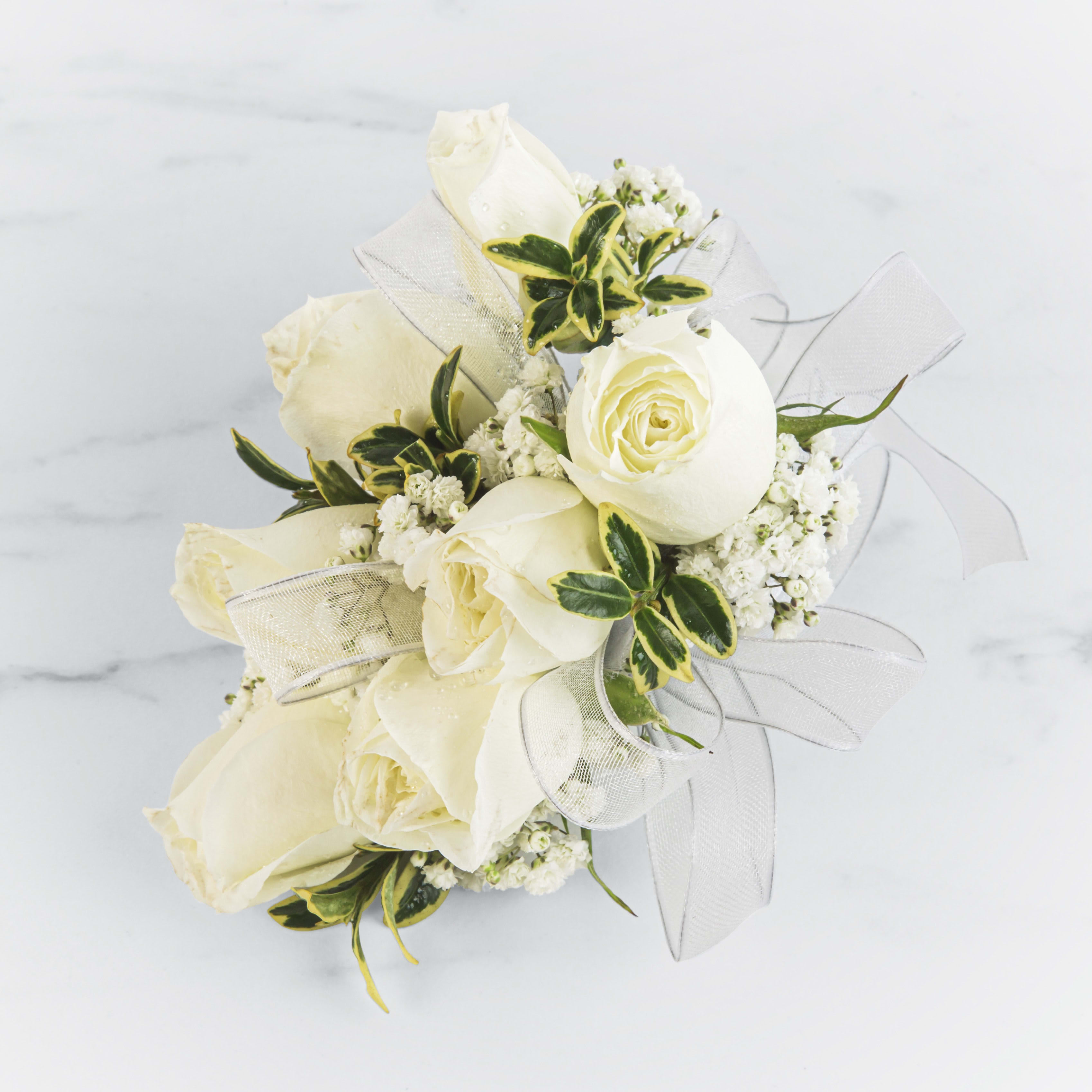 White Rose Corsage