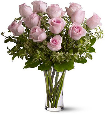 Jacques Flower Shop - Manchester A Dozen Pink Roses