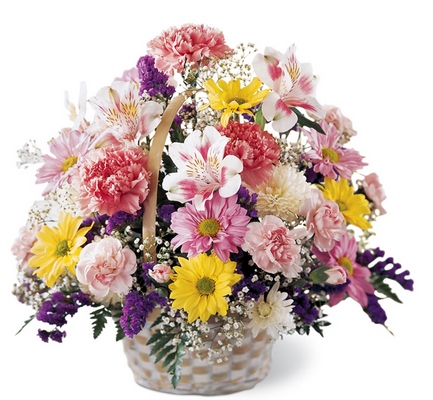 Jacques Flower Shop - Manchester Basket of Cheer Bouquet