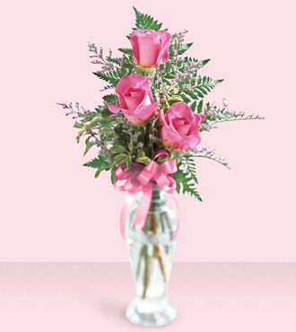 Jacques Flower Shop - Manchester Triple Delight Rose Bouquet