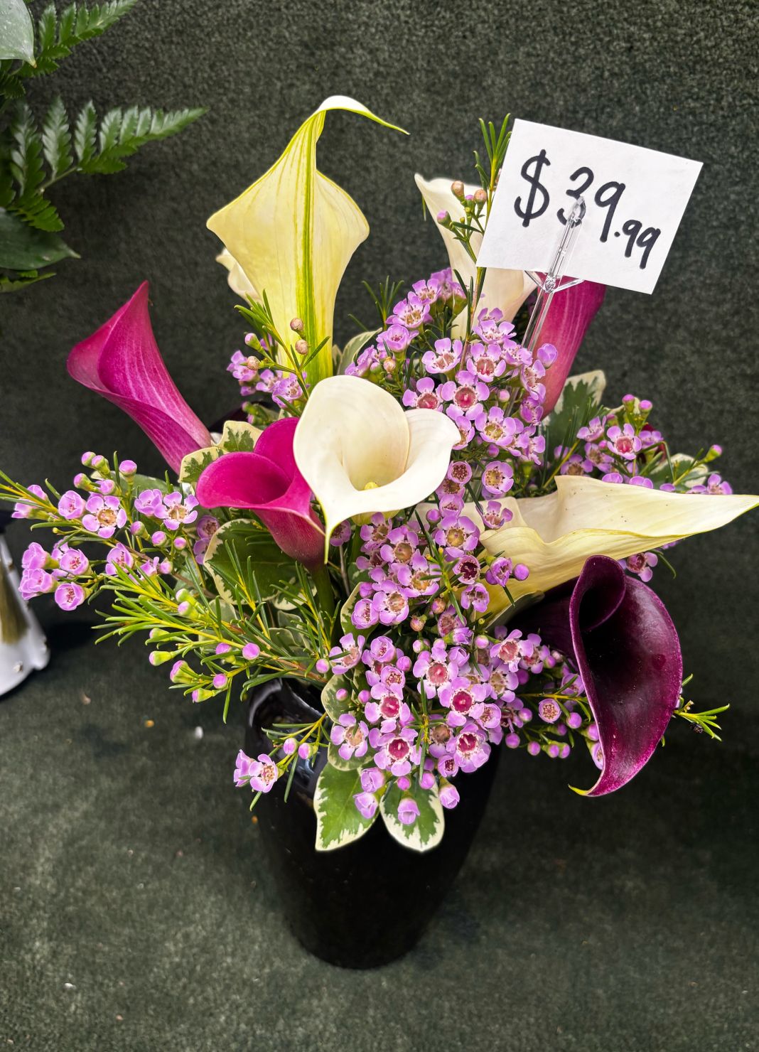 Assorted calla lillie’s IN THE COOLER