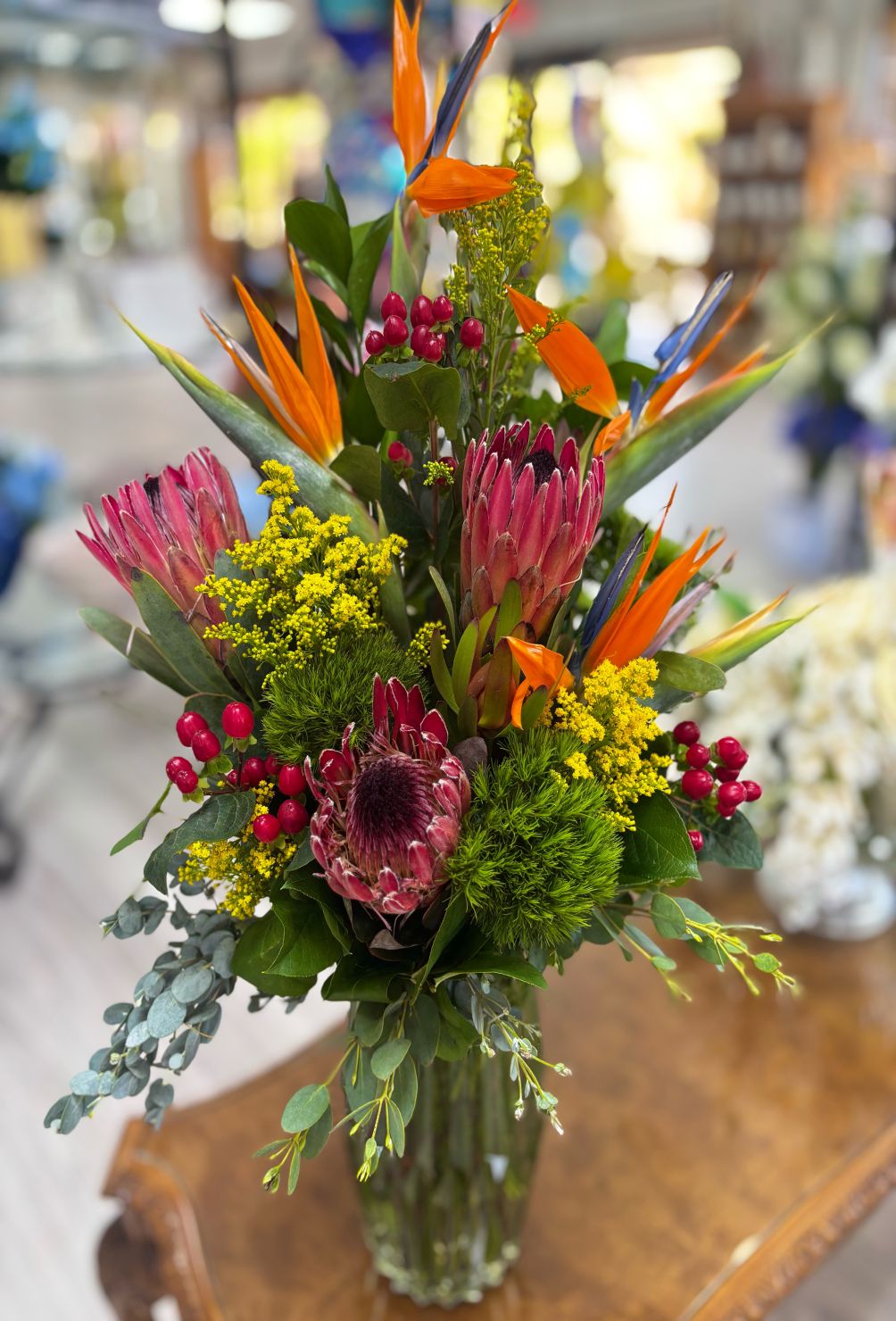 Tropicana Sunrise – Exotic Tropical Flower Arrangement with Same-Day Las Vegas 