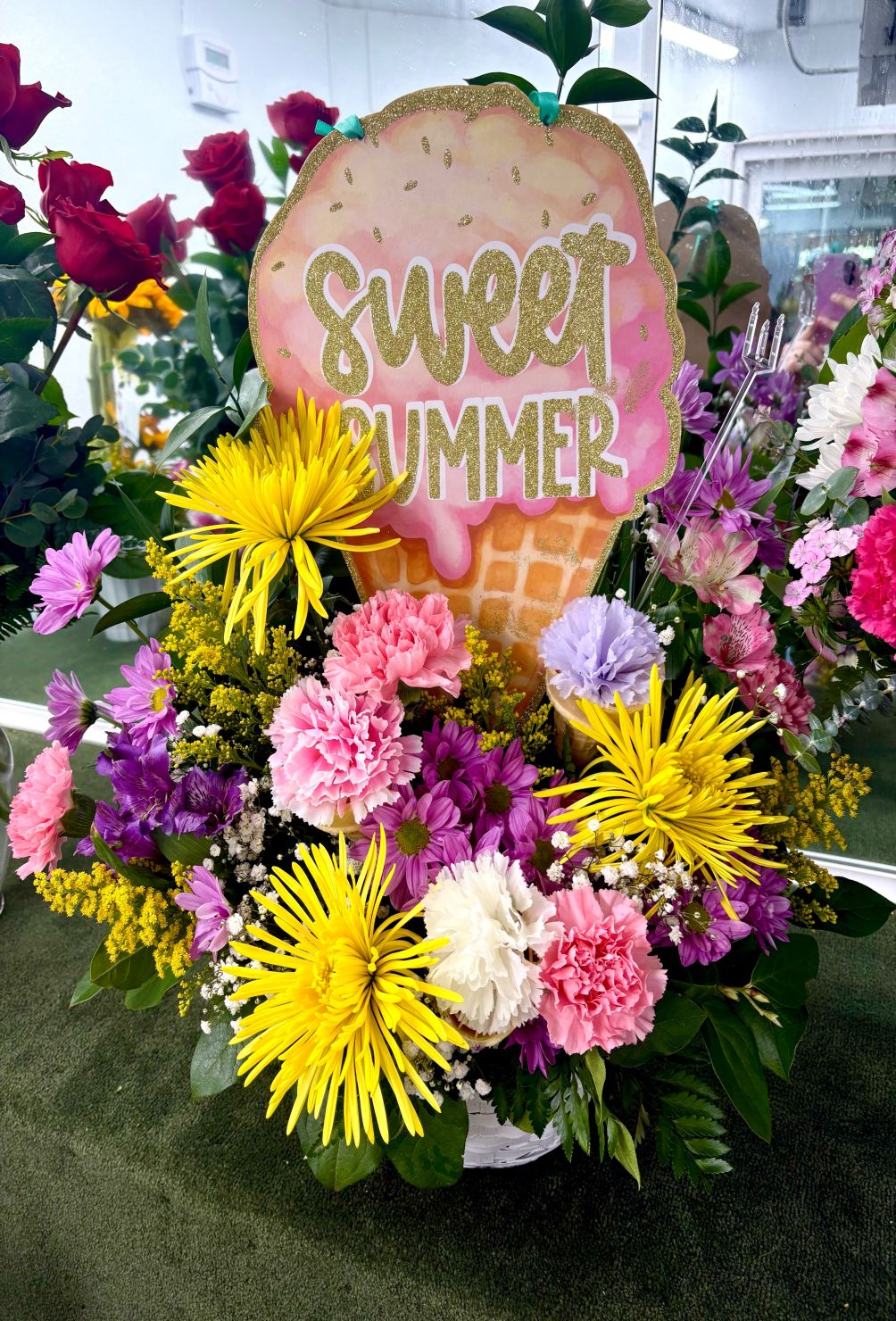 Sweet Summer Arrangement IN THE COOLER
