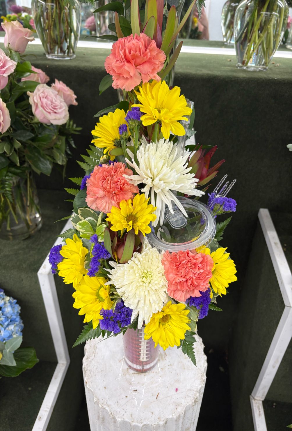 Travel Cup Arrangement IN THE COOLER 