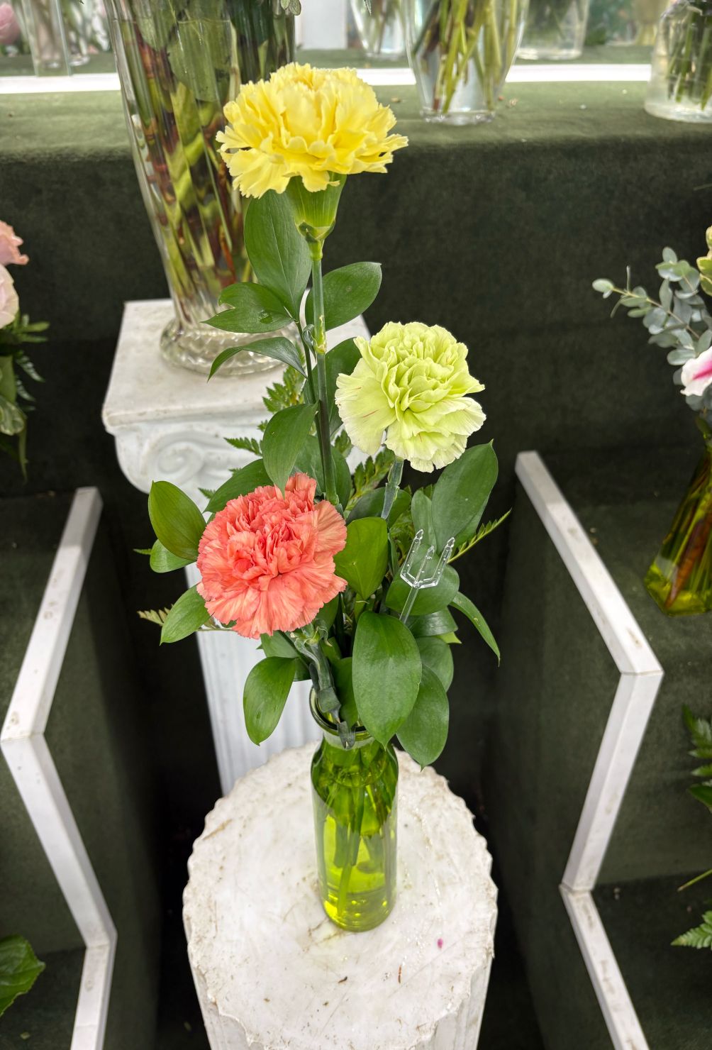 3 Carnation Budvase IN THE COOLER 