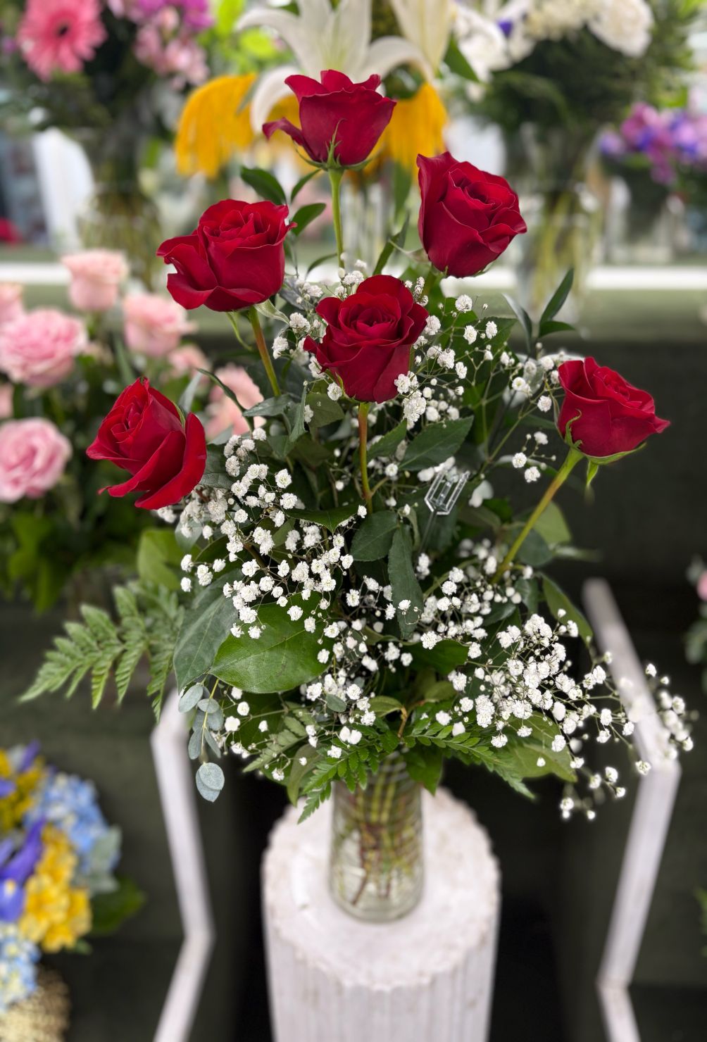 Half Dozen Roses IN THE COOLER 