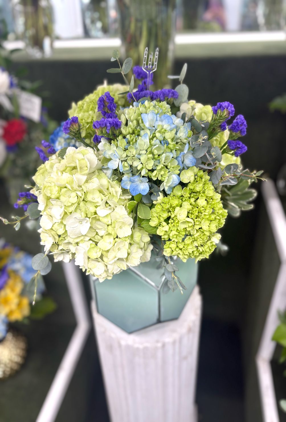 Hydrangea Arrangement IN THE COOLER 