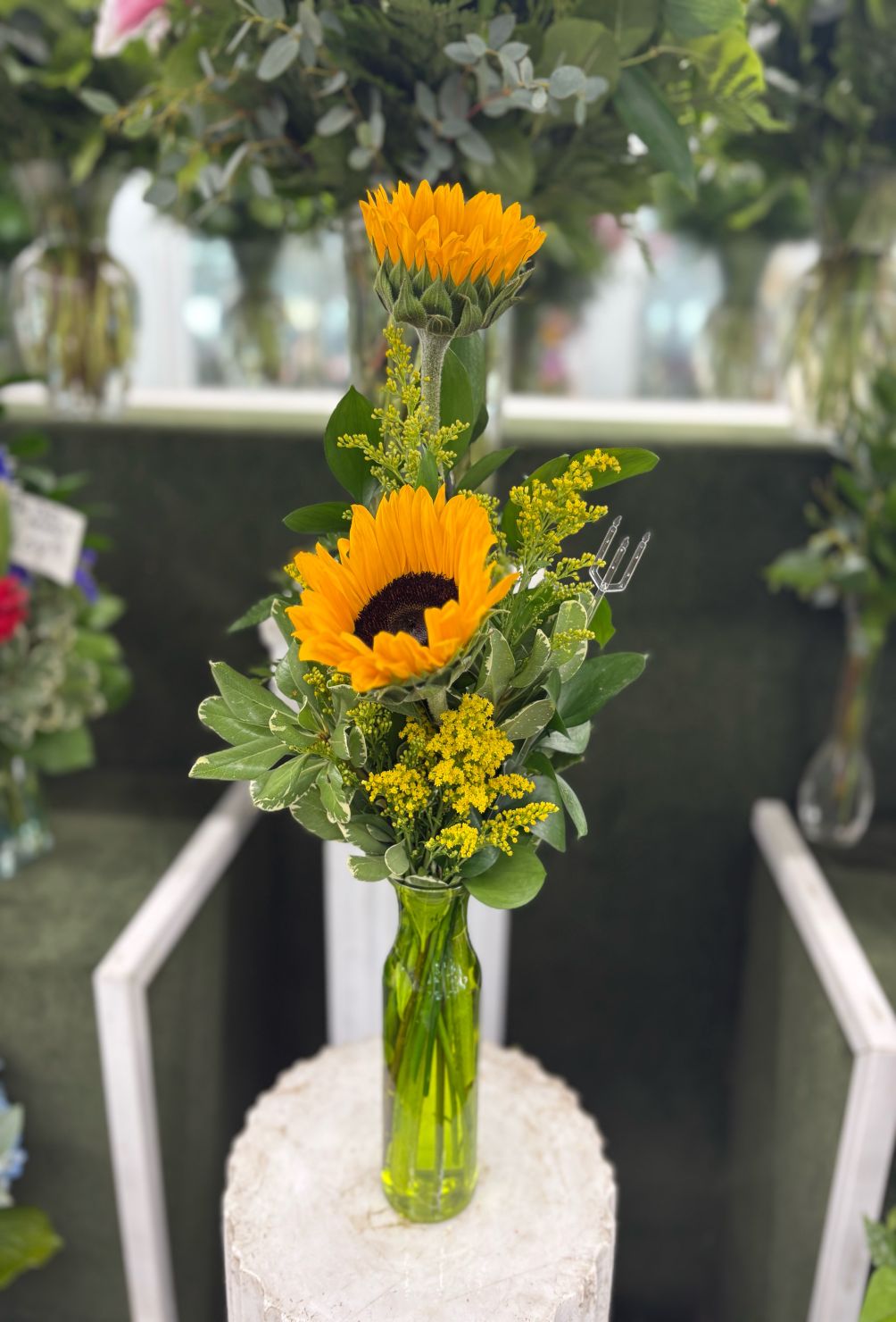 Sunflower Budvase Arrangement IN THE COOLER