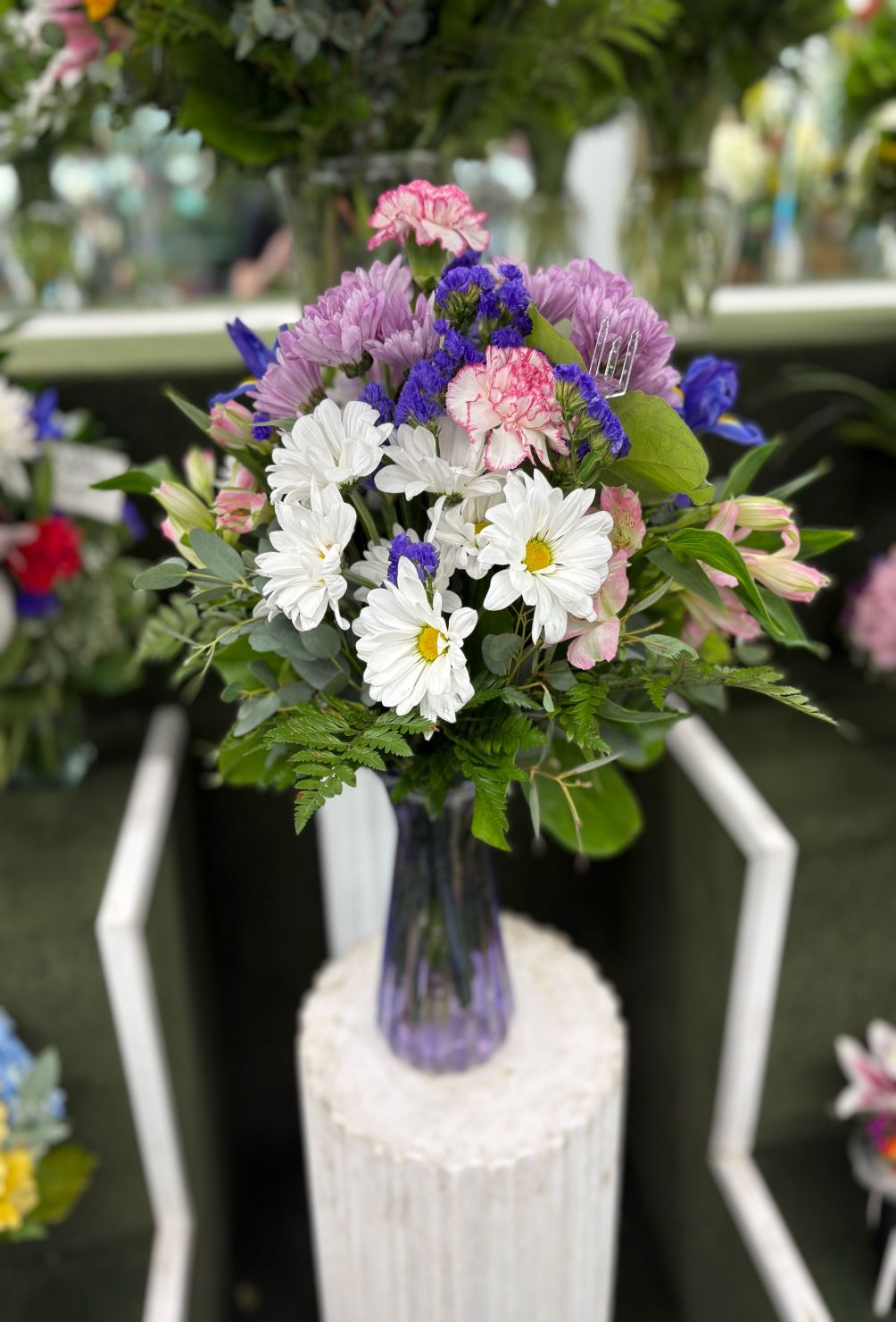 Pink and Purple Arrangement IN THE COOLER 