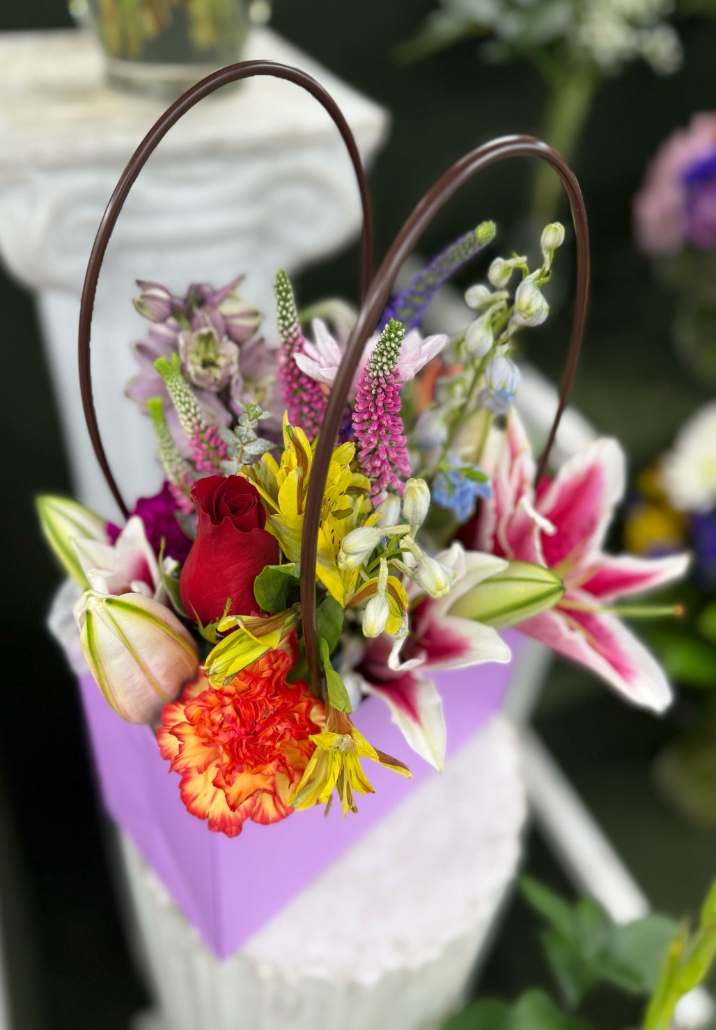 FLOWER TOTE BAG IN THE COOLER