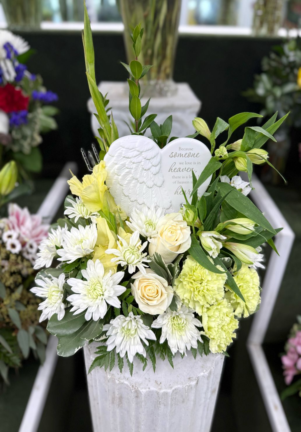 HEARTS IN HEAVEN ARRANGEMENT IN THE COOLER