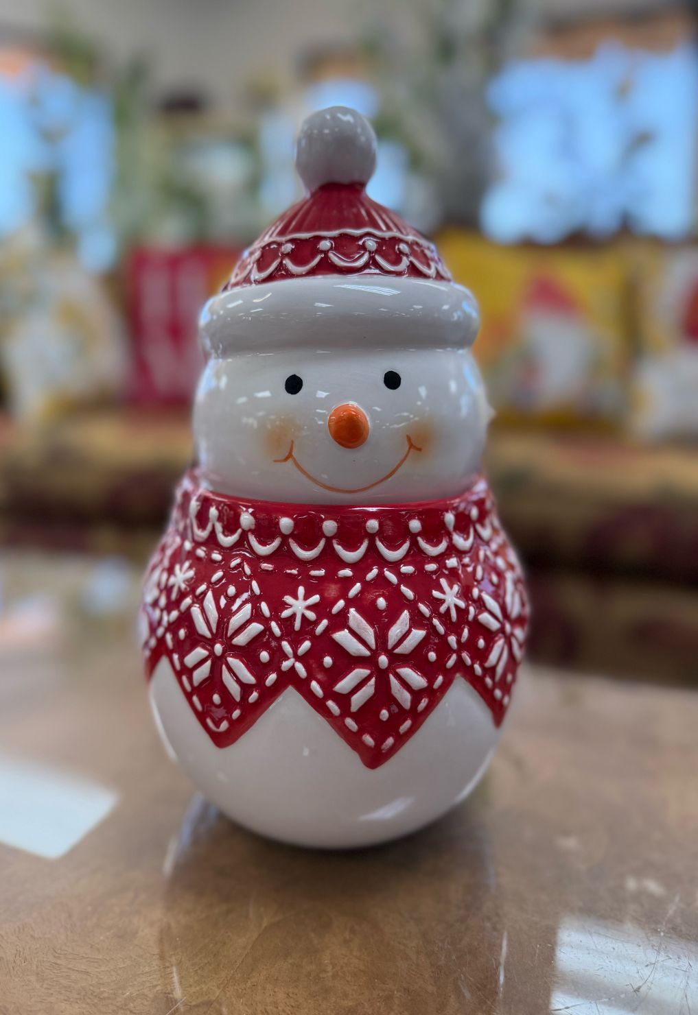 SNOWMAN COOKIE JAR
