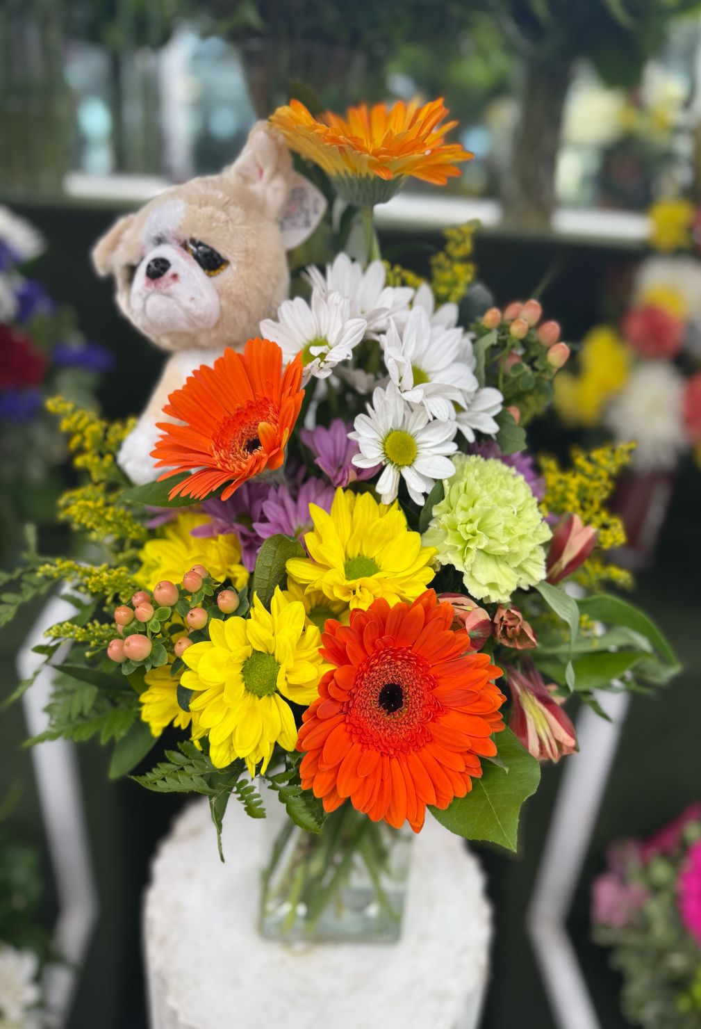 SOMETHING TO MAKE YOU SMILE ARRANGEMENT IN THE COOLER