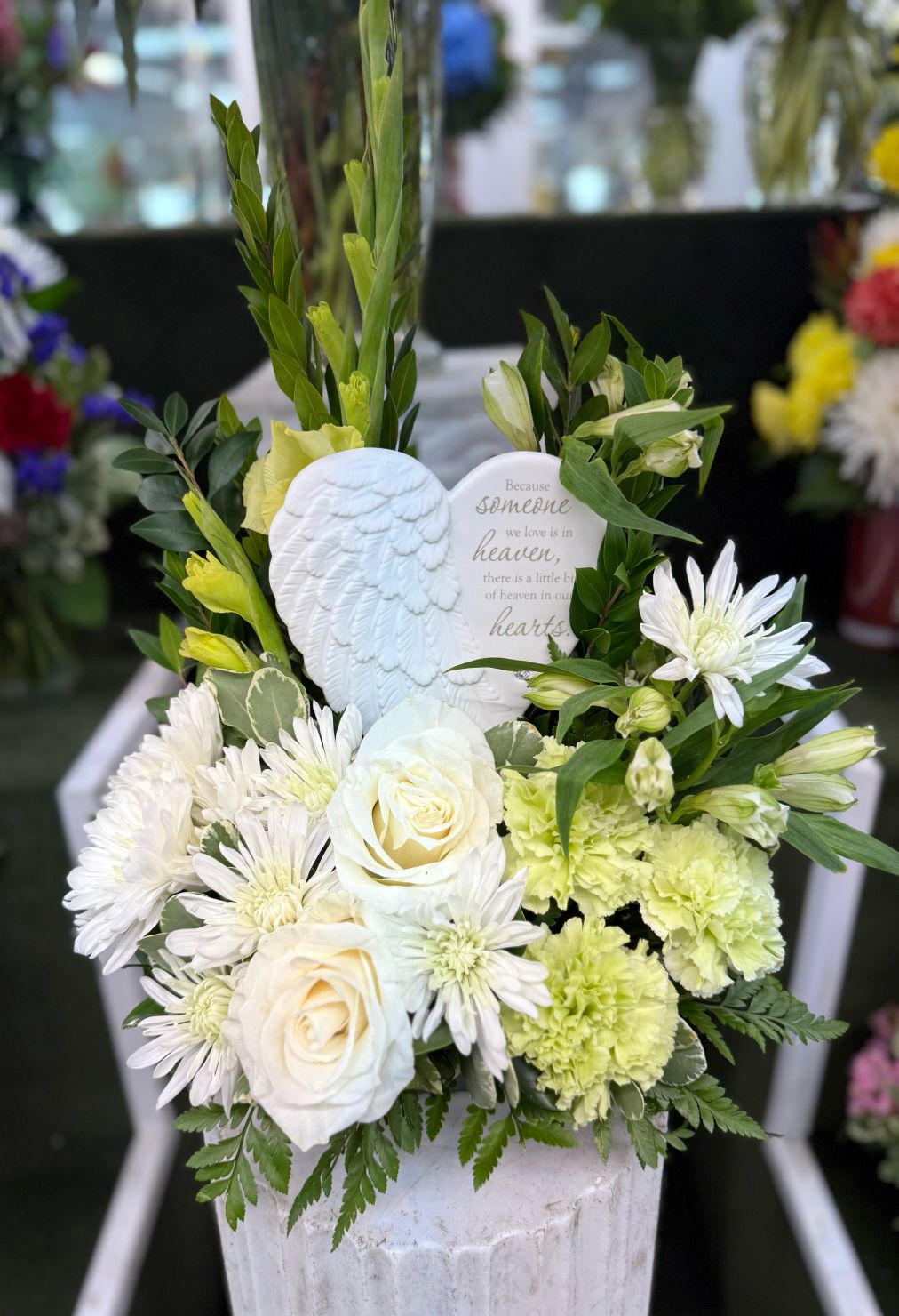 HEARTS IN HEAVEN ARRANGEMENT IN THE COOLER