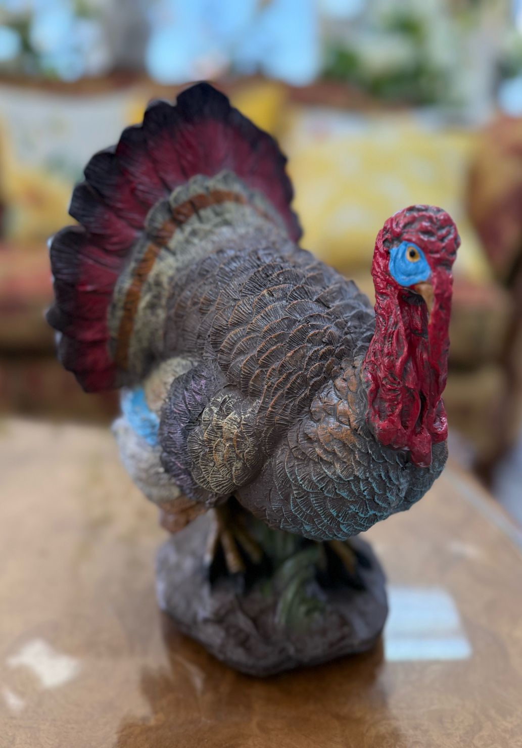 THANKSGIVING TURKEY STATUE DECORATION 