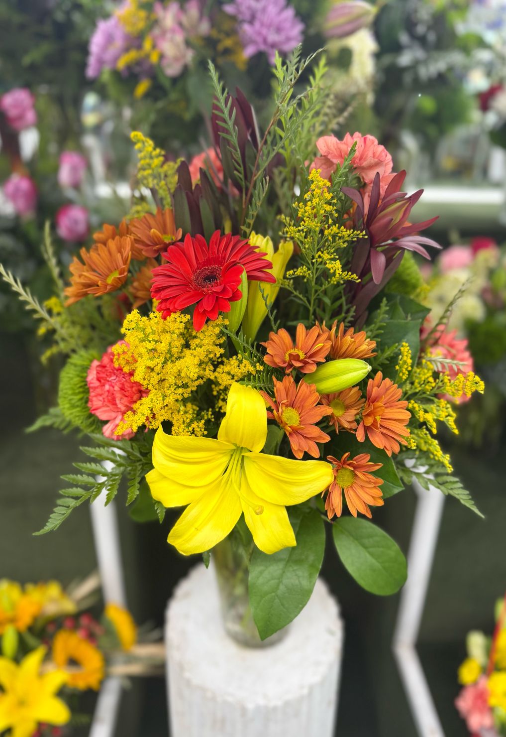 Autumn Sunrise Arrangement In the Cooler