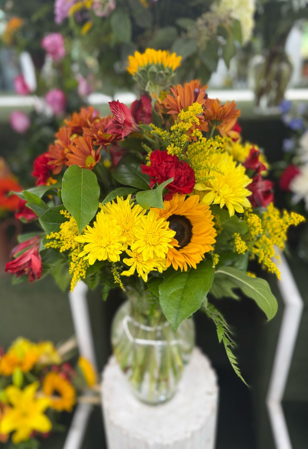 Radiant Days Arrangement In the Cooler