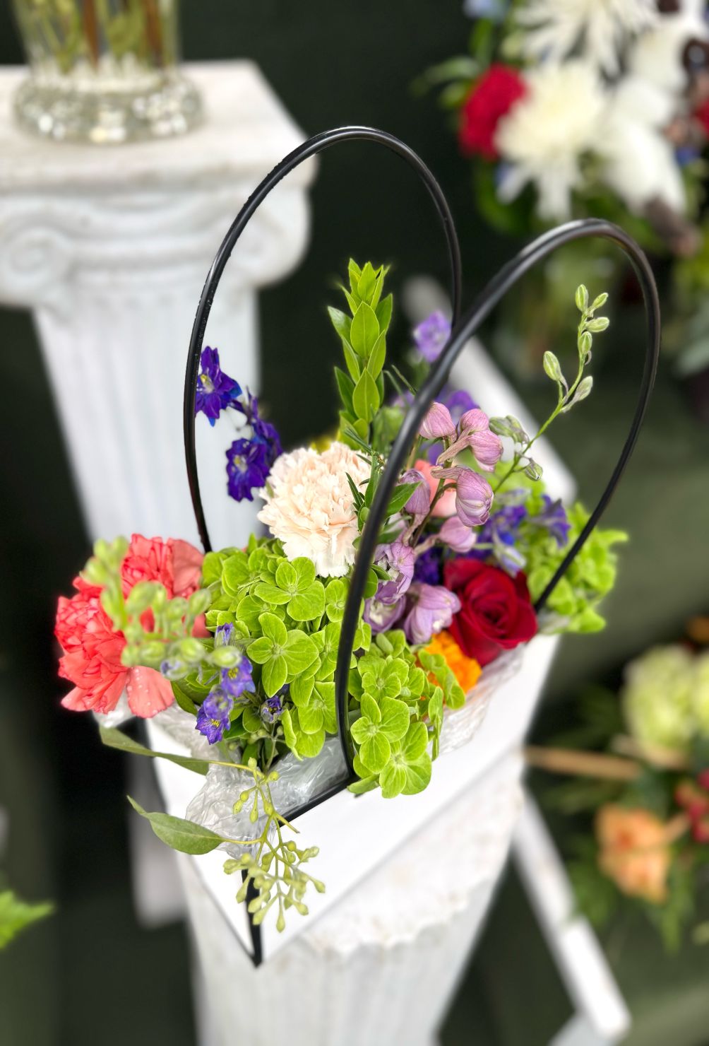 Flower Tote Bag Arrangement In the Cooler