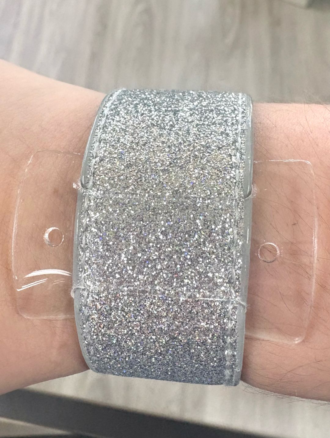 X- Silver Glitter Slaplet